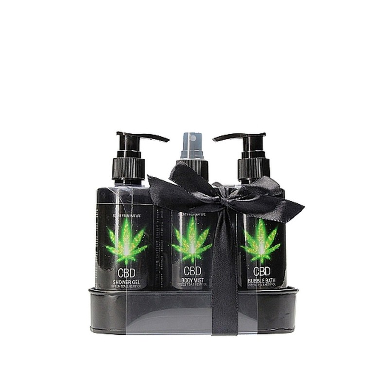 CBD - Bath and Shower - Care set - Green Tea Hemp Oil